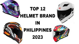 TOP 12  HELMET BRAND IN PHILIPPINES 2023 | @mairomotourvlog1976