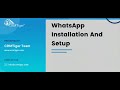 How to Installation and Setup WhatsApp for vTiger