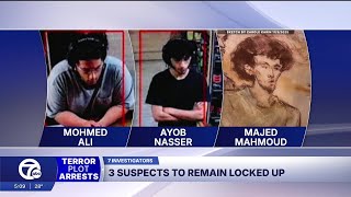3 alleged terror plot suspects to remain in custody