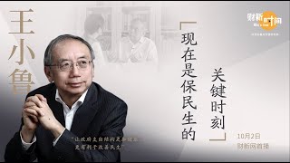 【财新时间】王小鲁：现在是保民生的关键时刻