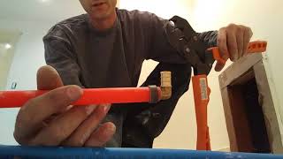 Installing PEX how to attached and crimp fittings