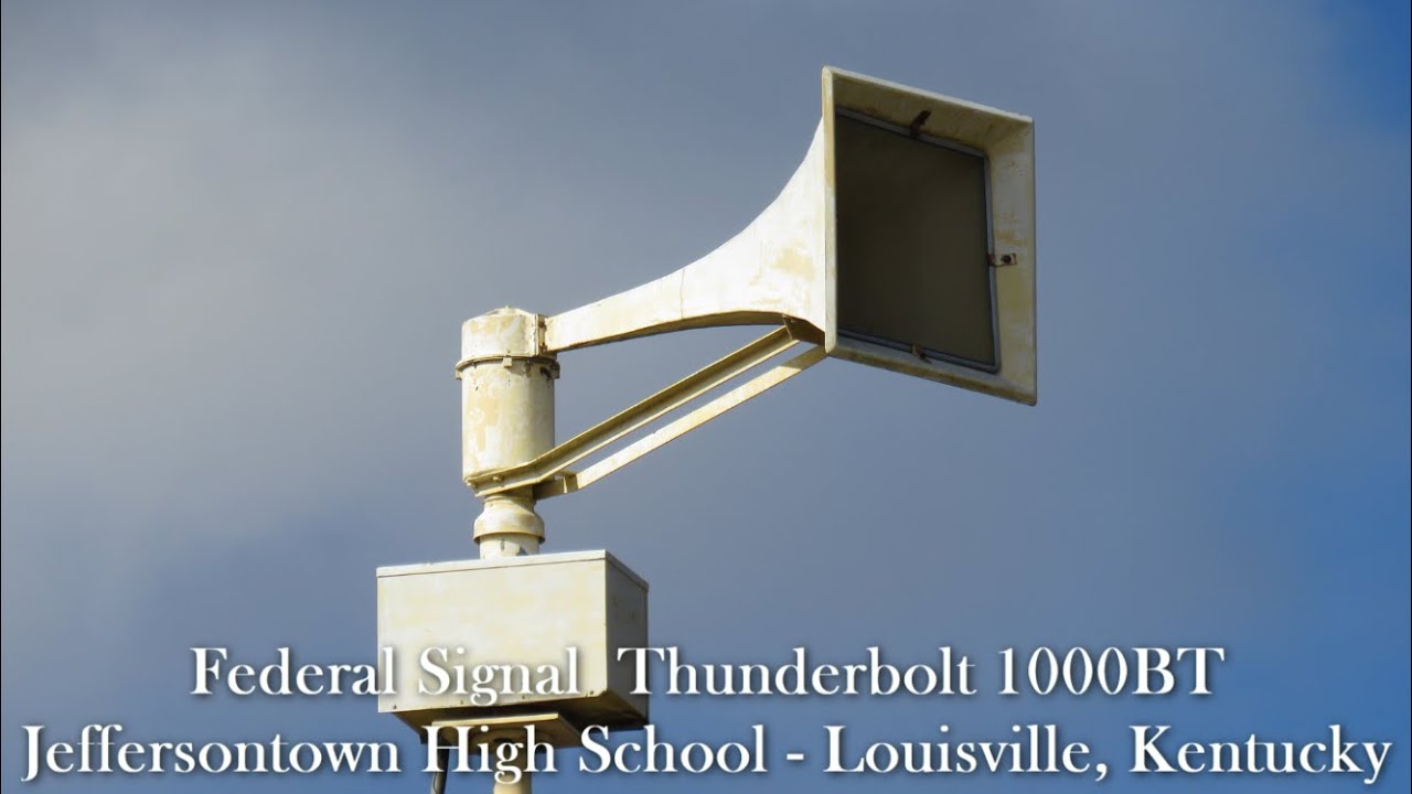 Federal Signal Thunderbolt 1000T Siren Test | Full Alert ...