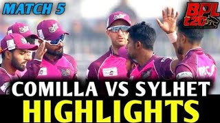 Comilla vs Sylhet BPL Match Highlight 2023