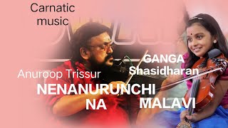 VIOLIN Duet|C S Anuroop \u0026 Kum Ganga Shashidharan|Neenanurunchinanau||malavi#classical #varnaviews