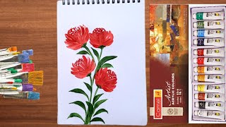 | Achieve Stunning Results with Round Brush Acrylic Flower Painting | Acrylic Painting |