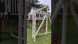 Custom Playhouse Tour | King Swings Swing Sets and Playhouses #swingset #childrenstoy #playground