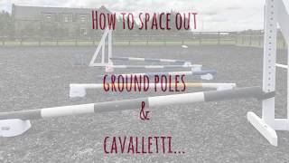 How do I space cavalletti poles?