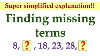 Finding Missing Terms in a Sequence