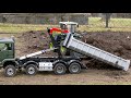 amazing rc wheel loader faroe hydraulic rc truck man 8x8 palfinger scaleart work hard