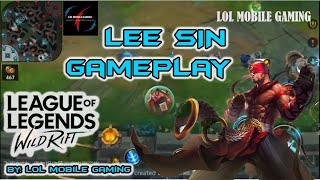 League of Legends Wild Rift Lee Sin Gameplay - New Champ Lee Sin Build - Wild Rift
