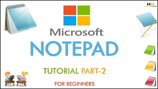 Notepad Tutorial Part-2 in Urdu / Hindi: notepad for beginners.