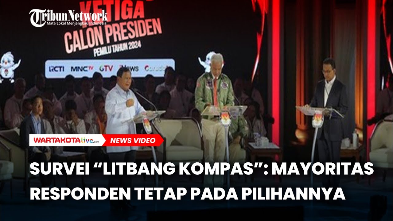 Survei “Litbang Kompas”: Mayoritas Responden Tetap Pada Pilihannya Usai ...