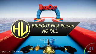 Descenders: BikeOut first person clean run - no shortcut, no fail