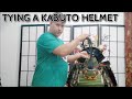 How do you tie a kabuto? (Japanese / Samurai Helmet)