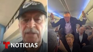 Vea los videos de expresidentes denunciando que no los dejaron ir a Venezuela | Noticias Telemundo