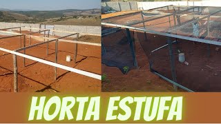 Fizemos Uma Horta Estufa com Sombrite!Ficou Perfeita  VEJA!