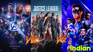 Avengers Vs Justice League Vs Indian Superheroes | Marvel Vs Dc Vs Indian Superheroes 🔥