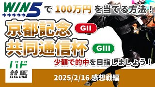 【WIN5で100万円感想戦編】2025年2月16日（日）京都記念・共同通信杯【競馬】