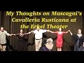 My Thoughts on Mascagni's Cavalleria Rusticana at the Erkel Theater