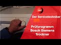 Prüfprogramm und Fehlerspeicher Trockner Bosch Siemens iq Wärmepumpentrockner