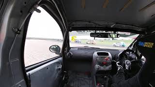 BRSCC Nankang Tyre City Car Cup 2021 Donnington Park Race 2 Onboard POV Crash/Action Race Retirement