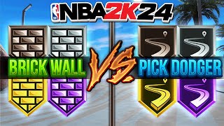 NBA 2K24 Best Defensive Badges + Pick and Roll Tips : Brick Wall VS. Pick Dodger