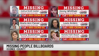 Six missing people in Oconee County; Upstate spreads awareness