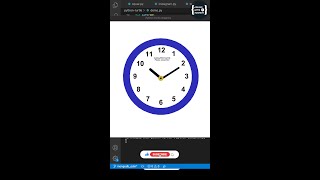 Python Turtle Wall clock design | Analog Clock Design #CodingWithKarthik