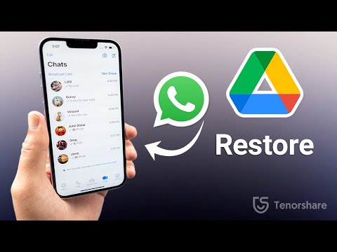 Restore WhatsApp Messages to iPhone from Google Drive without Android
