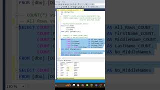 SQL COUNT(star) vs COUNT(column name) - Count Non-Null column values #sqltips #sqlforbeginners