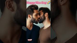 Gay Couple Kiss Day 🌈 | Gay Kiss | #lgbtqia #lgbtqlove #gay #lgbtq #valentinesday #lgbtqia #kissday