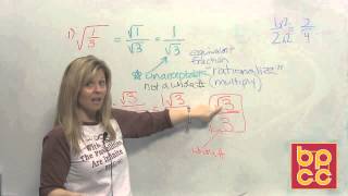 Math 099 Module 15.2 - Division of Radical Expressions