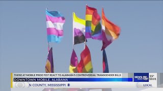 Mobile Pride Fest attendees talk about newly enacted trans legislation in Alabama