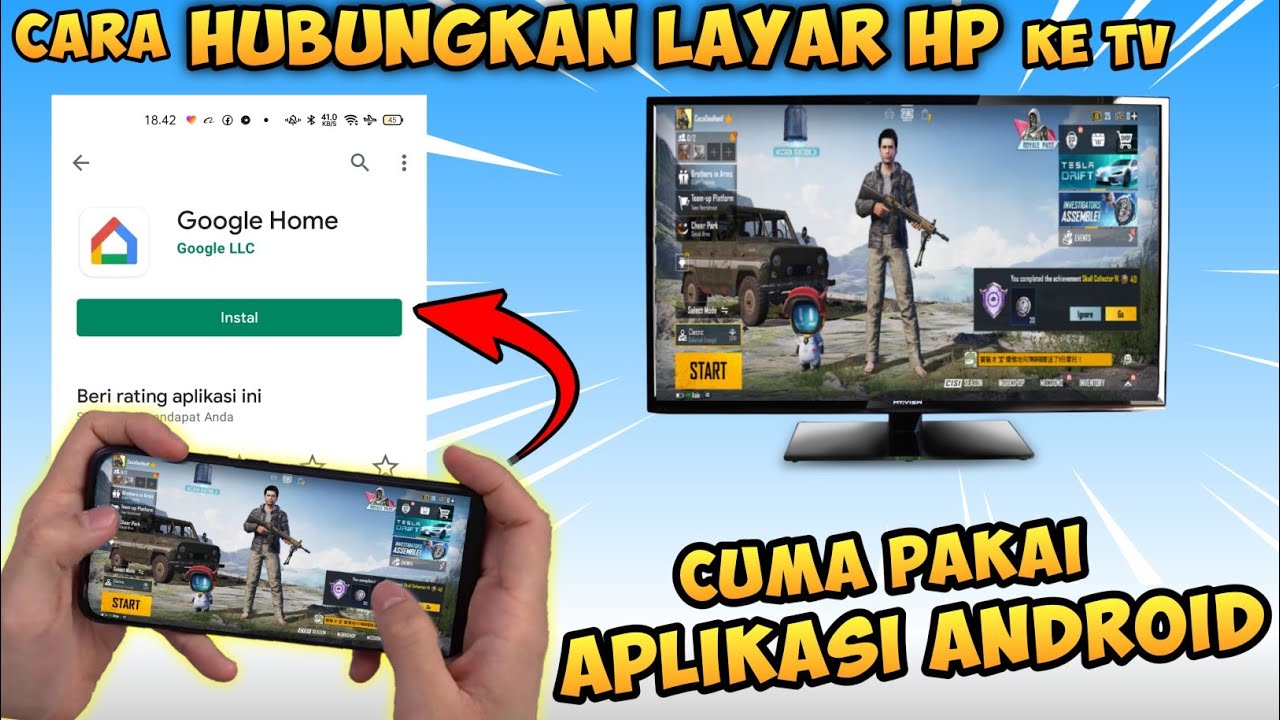 Cara Menghubungkan Layar Hp Ke TV Pakai APLIKASI GOOGLE HOME - YouTube