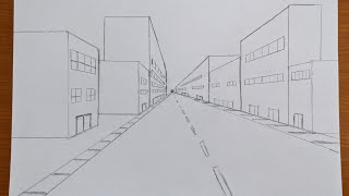 Drawing for Beginners: One Point Perspective- City/ Street View