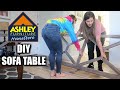 PUTTING TOGETHER a DIY SOFA TABLE from ASHLEY HomeStore | DIY & DECLUTTERING PROJECT *Feels So Good*