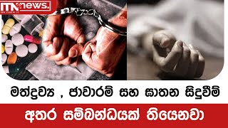 මත්ද්‍රව්‍ය , ජාවාරම් සහ ඝාතන සිදුවීම් අතර සම්බන්ධයක් තියෙනවා