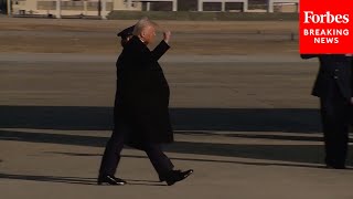 JUST IN: President Trump Heads To Palm Beach, Florida, On Board Air Force One