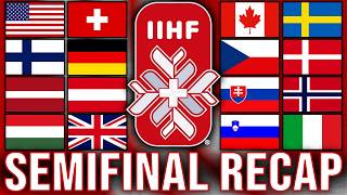 IIHF MEN'S WORLD CHAMPIONSHIP SEMIFINAL RECAP; ANALYSIS, SCORES, NEWS, AND MORE!!!