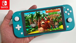 Donkey Kong Country Returns HD Nintendo Switch LITE Gameplay