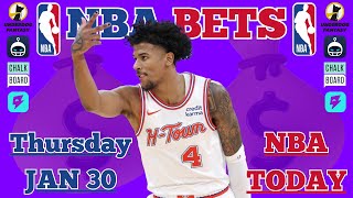 NBA Best Bets TODAY | Thursday January 30 2025 | Player Props + Parlays + Predictions | FREE Picks