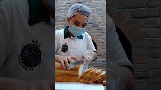 slicing of white 🍞 bread buhay panadero