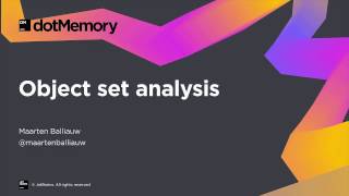 Object Set Analysis - dotMemory Video Tutorial