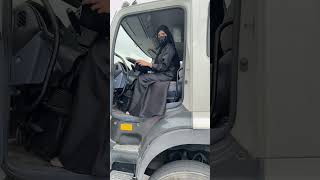 The only woman in UAE to drive truck plz subscribe