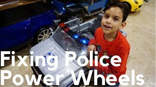 Fixing Power Wheels Police Silverado