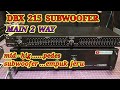 cara instal Equalizer dbx 215 subwoofer untuk main 2 way