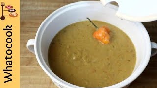 How To Make A Creamy Green Banana Soup aka Green Fig | #VegandeEatz | WhaTooCook.com