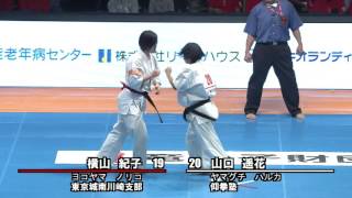 【新極真会】第48回全日本空手道選手権大会　女子1回戦9　横山紀子　対　山口遥花　SHINKYOKUSHINKAI KARATE