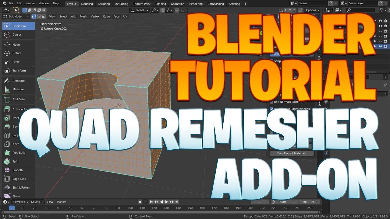 Quad Remesher Add-on Review - YouTube