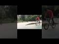 Trick bmx double foot jamp whip (failed). #ride #ridebmx #rideforfun #justforfun